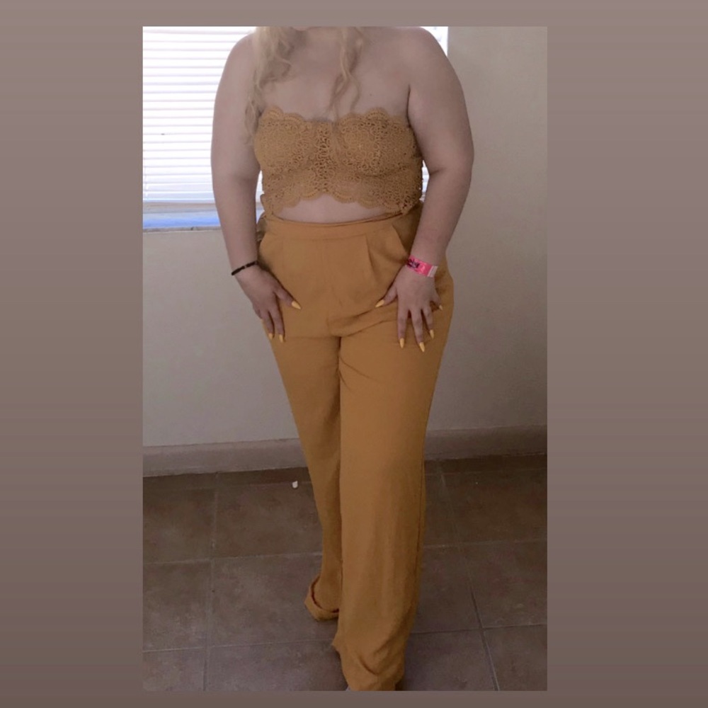 Yellow jumpsuit